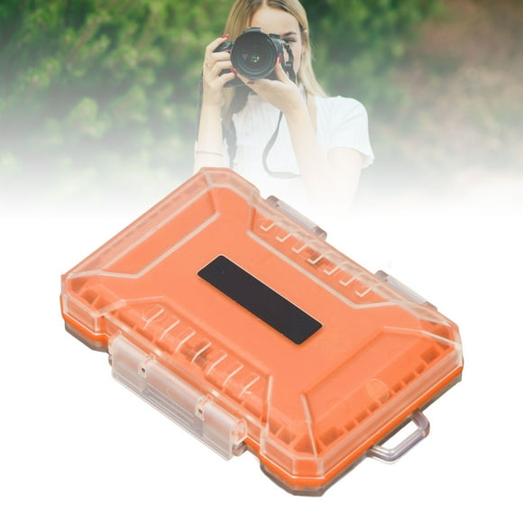 Organisateur du support de boîtier de carte mémoire, eau, ABS et matériau TPE, choc, conception compacte, pour 4 type B 4 Type A 4 Carte de stockage 12 Cartes mémoire 5 cartes