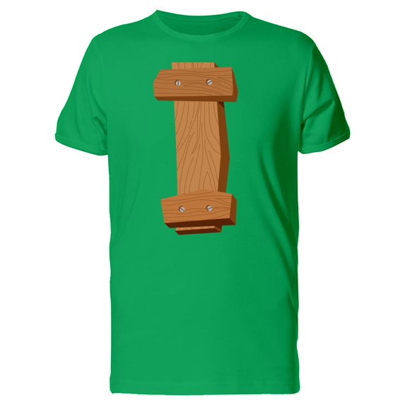 Wooden Letter I Tee Men's -Image by Shutterstock