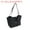 Black, variant on Unique Bargains Canvas Tote Bag Personalized Canvas Shoulder Bag Reusable Large Handbag Black