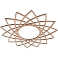 thumbnail image 2 of Ekena Millwork 20"OD x 7 3/4"ID x 3/8"T Eleanor Wood Fretwork Pierced Ceiling Medallion, Cherry, 2 of 3