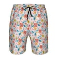 thumbnail image 4 of Naloa Floral Ditsy Men's Beach Shorts, Surfing shorts, Swim trunks, Quick Dry Swim Trunks for Surfing Beach Fun - Large, 4 of 9