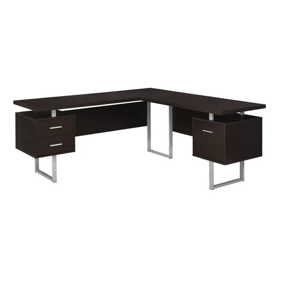 Computer Desk 70 L Dark Taupe Left Or Right Facing Com