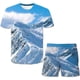 thumbnail image 2 of Verano niños Lobo camisetas pantalones cortos trajes niños niñas dibujos animados mangas cortas Tops + pantalones de cintura elástica 2 uds ropa Outfits11T Gao Jinjia LED, 2 of 2