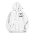 thumbnail image 4 of Zip Up Hoodie Women Minimalist Pullover Travel Look Women's Letter Print Hoodies Long Sleeved With Pockets Hoodie, 4 of 7