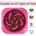 thumbnail image 6 of Large Slow Feeder Dog Bowls 2PCS, Anti-Choking Puzzle Dog Food Bowls, Non Slip Interactive Dog Feeding Bowls Slow Down Eating, Bloat Stop Maze Dog Dishes Dog Feeder 4 Cups Pink&Purple, 6 of 8