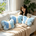 thumbnail image 5 of Plush Butterfly Pillow Figurine - Cute Plushies Decorative Cushion for Bed, Couch, Sofa, and Living Room; Great Plush Toy Gift for Girls and Teens,Blue, 5 of 5