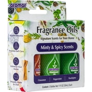 Aromar Signature Scents Aromatic Fragrance Oils, 1 oz. (Minty & Spicy Scents)