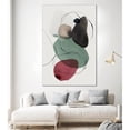 thumbnail image 2 of Giant Art 72x48 Kachi I Fine Art Giant Canvas Print in Red, 2 of 3