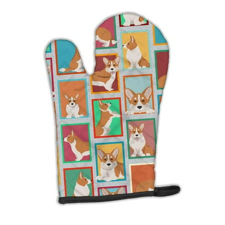 

12 x 8.5 in. Unisex Lots of Red Cardigan Corgi Oven Mitt
