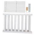 thumbnail image 1 of 4 Tier Shoe Rack White Stackable Shoes Rack Organizer Multifunctional Bamboo Shoe Rack for Home Hotel Dorm, 1 of 20