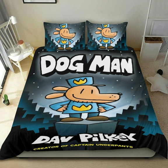 Bedding Set For Dog Man Comforter Set Cute Duvet Cover Sets Super Soft Teens Bedding Set Kids Bedroom Gifts,1 Duvet Cover with 2 Pillowcases Twin 3 Piece