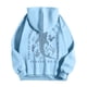 thumbnail image 4 of MHFRRA Sudadera con Capucha Gráfica para Mayor Estilo y Comodidad Azul, 4 of 5