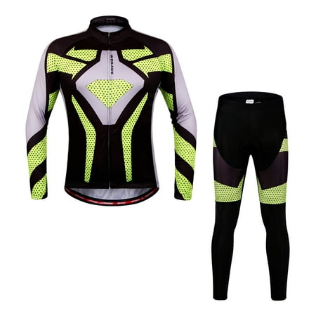 WOSAWE Quick Dry Breathable Bike Bicycle Mountain Biking Unisex Cycling Jersey Pants Tights Clothing Sets Suits Long Sleeve Outdoor