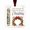 Candy Cane Arch, variant on Christmas Cash Gift Holder Ornament,-Clear Christmas Money Holders for Cash,Funny Holiday Xmas Tree Hanging Ornaments Decor,Gifting Cash Birthday Graduation Back to School Gifts(Big Clock)