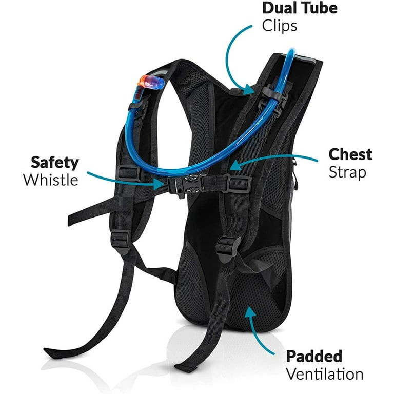 Water Buffalo Pack Backpack - Water Backpack - 2L Water (Black) - Walmart.com