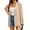 Khaki, variant on Long Sleeve Women Solid Color One Button Work Office Lady Blazer Suit