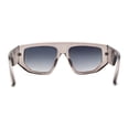 thumbnail image 2 of Womens Minimal Flat Top Thick Plastic Racer Sunglasses Grey Smoke, 2 of 4