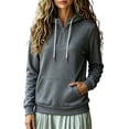 thumbnail image 2 of SYwaren Half Zip Pullover for Women Oversized Sweatshirt Long Sleeve Casual Solid Color Pockets Fall Winter Tops, 2 of 6