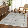 thumbnail image 3 of Grey Striped Area Rugs for Living Room Washable Rugs Boho Moroccan Area Rug Soft Neutral Geometric Bohemian Carpet Distressed Indoor Rug for Bedroom Dining Room Office Foldable Nonslip Rug, 3 of 9