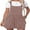 Khaki, variant on Women's Summer Ribbed Jumpsuit Casual One-piece with Pockets