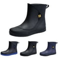 thumbnail image 3 of XIMIN Rain Overshoes for Women Mens Low Top Rubber Shoes Outdoor Work Fishing Car Wash Rubber Rain Shoes Casual Fashion Footwear (44, Black), 3 of 6
