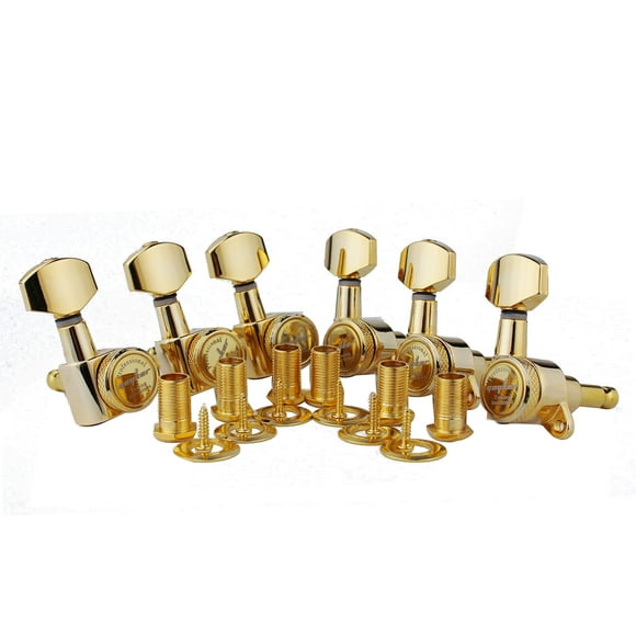 Afinadores de guitarra Guyker 1:18 Lock String Golden x6