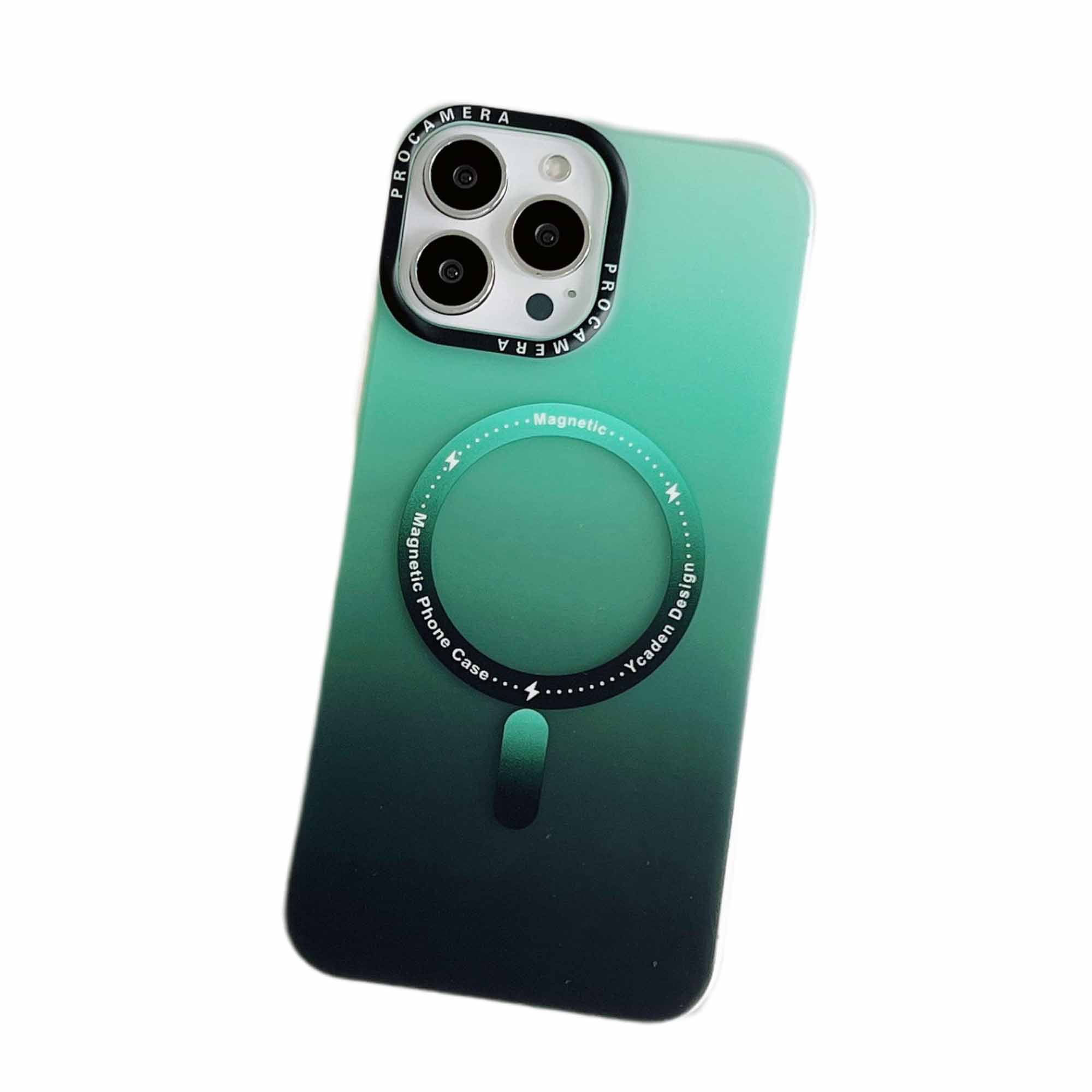 Dteck iPhone 13 Pro Max Case with Magsafe Compatible, Gradient TPU Matte Frosted Clear