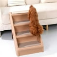 Folding Plastic Pet Stairs Safe And Durable Indoor Or Outdoor Ramp With