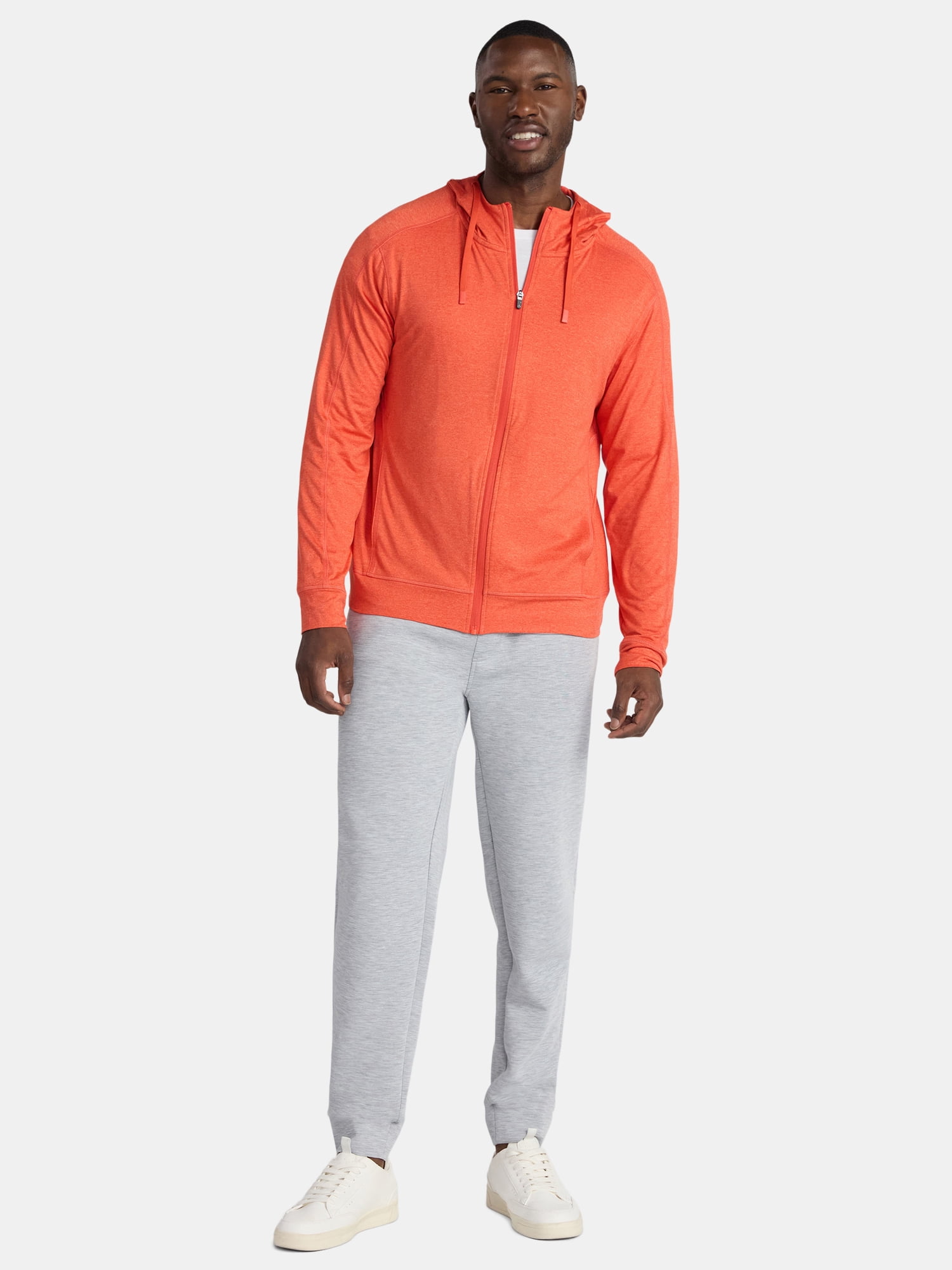 Athletic Works Men's and Big Men's ButterCore Soft Full Zip Hoodie, Sizes S-3XL