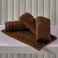 thumbnail image 4 of Luxury Cotton Washcloths 13x13 Inch - Large Hotel Spa Bathroom Face Towel | 12 Pack | Brown, 4 of 7