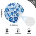 thumbnail image 5 of Round Grid Placemat ,One Sizex1, Round Placemat, PVC Plate Mat，15.4 Inch Non-Slip and Heat Resistant, Table Placemat, Dining Room Placemat Blue Gem, 5 of 7