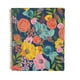 thumbnail image 2 of Steel Mill & Co Lindo Cuaderno De Espiral Grande Con Rayas Universitarias, 11 X 9,5 Pulgadas, Tapa Dura Duradera Y 160 Páginas Rayadas, Flores De Jardín (Azul Marino), 2 of 5