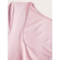 thumbnail image 4 of Womens Solid Color Square Neck Long Sleeve Wide Leg Casual Jumpsuit, Summer Overall Romper For Women, 4 of 4
