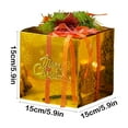 thumbnail image 3 of RyanK Christmas Box,Christmas Gifts,Christmas Decorations,5.90x5.90x3.93in Christmas Gift Box Gift Box Christmas Decoration Ornaments Christmas Tree Scene Decoration Holiday Dress Up Supplies, 3 of 6