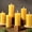 Yellow-1, variant on 8 Pack  Beeswax Pillar Candles, Pure Beeswax Candles-280 Hours Long ,Unscented Bees Wax Candle for ,Prayer,,Dripless   Bees Wax Candle