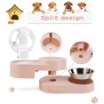thumbnail image 4 of Comedero para mascotas, juego de cuencos de agua y comida para perros y gatos, dispensador automático de agua para mascotas con cuenco de comida (azul) Xemadio WMZL-213-2, 4 of 7