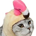 thumbnail image 3 of Gorro para mascotas, poliéster ligero, suave, cómodo, portátil, bonito gorro para gatos, perros, flamenco, 3 of 3