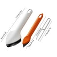 thumbnail image 3 of Horivan 1 Packs 3-in-1 Bathroom Floor Grout Cleaning Brush Scrubber for Tile Grout Mold Removal Kitchen Sink Scouring Brush with Ergonomic Handle Deep Cleaning Tools for Bathroom Shower Tiles, 3 of 6