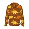 thumbnail image 3 of Easygdp Dinosaurs and Leaves Lightweight Long Sleeve Sun Shirt Sports long-Sleeved Sun Protective Clothing, Quick Drying Breathable - Small, 3 of 9