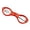 Orange, variant on Folding Scissor,Portable Travel Scissor,Gift for Men Glasses Shaped Mini Shear Telescopic Cutter,Safety Anti Rust Metal Pocket Badge Small Scissors for Home,Office,Craft,Sewing,Travel (Green)
