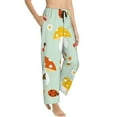 thumbnail image 2 of Disketp Mushroom Bee Print Women'S Comfy Pajama Pants Casual Drawstring Palazzo Lounge Wide Leg Pants, 2 of 9