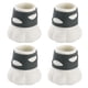 thumbnail image 1 of Protectores de patas de silla para pisos de madera, paquete de 4, fundas protectoras de silicona con forma de pata de gato., 1 of 13