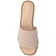 thumbnail image 5 of Journee Womens Prisilla Linen Slip On Flat Sandals, Widths Available, 5 of 10
