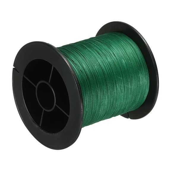 Uxcell 547Yard/1640FT 14Lb 4 Strands Abrasion Resistant PE Braided Fishing Line Green