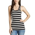 thumbnail image 5 of KOGMO Womens Cotton Stripe Ribbed Racerback Tank Top, 5 of 5