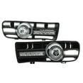 thumbnail image 3 of Fog Lights Grilles 2Pcs H3 Fog Lights Grilles With LED DRL Lamp For 1997-2006 TDI MK4, 3 of 8