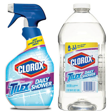 Tilex Daily Shower Cleaner Spray & Tilex Shower Refill Bundle, Bleach Free