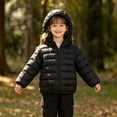 thumbnail image 6 of ZBSOKO Kids Puffer Jackets Hooded Full Zip Winter Outerwear with Pocket Lightweight Solid Color Padded Coats Warm Clothes Sizes 0-15 Years, 6 of 7