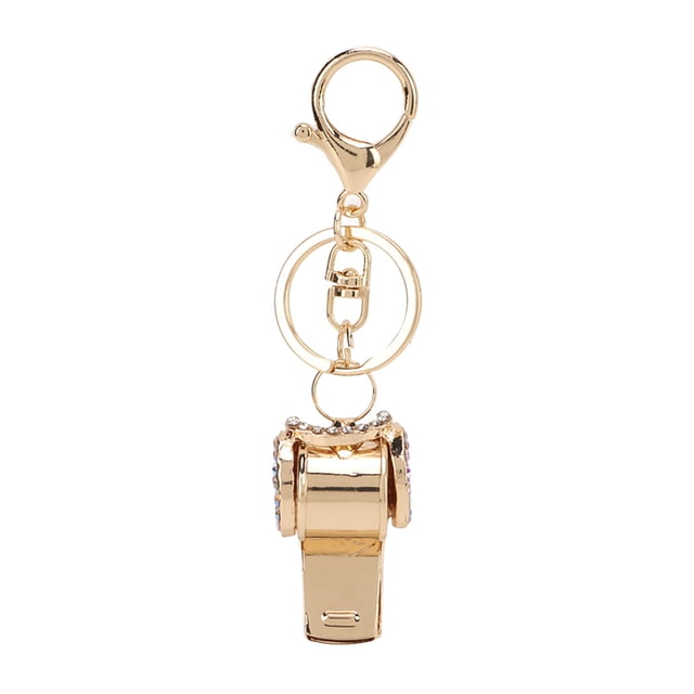 Whistle Key Chain, Zinc Alloy Keychain For Purse For Backpack White Color