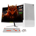 thumbnail image 1 of PC Gamer Completa IA Xtreme PC Gaming NVIDIA GeForce RTX 5060 AMD Ryzen 5 3600 16GB SSD 1TB Monitor Curvo 23.8 180Hz WIFI Productividad Versátil Acelerada con IA White, 1 of 6